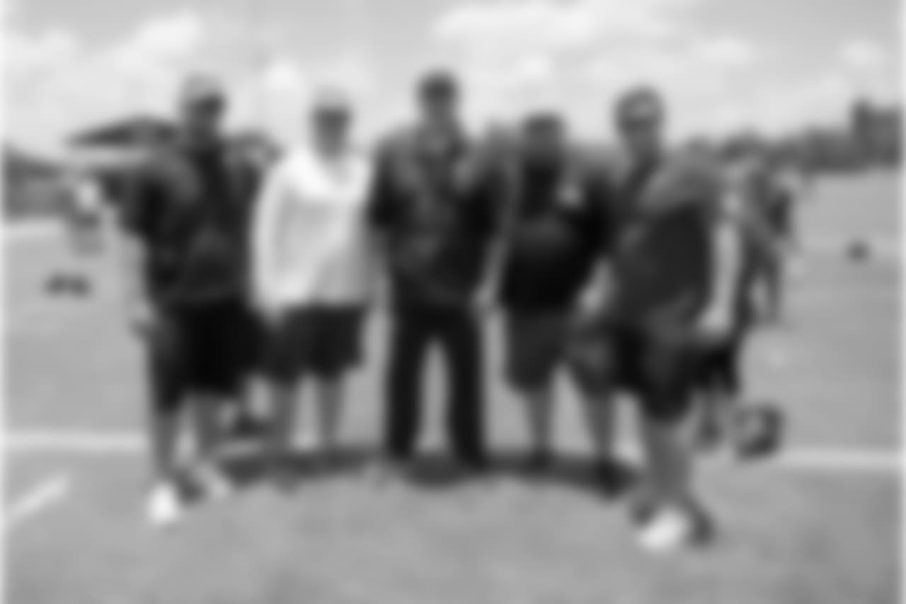 Santa Fe High School football team visit the Houston Texans after mini camp on Tuesday, June 12, 2018 at the Texans Methodist Training Center