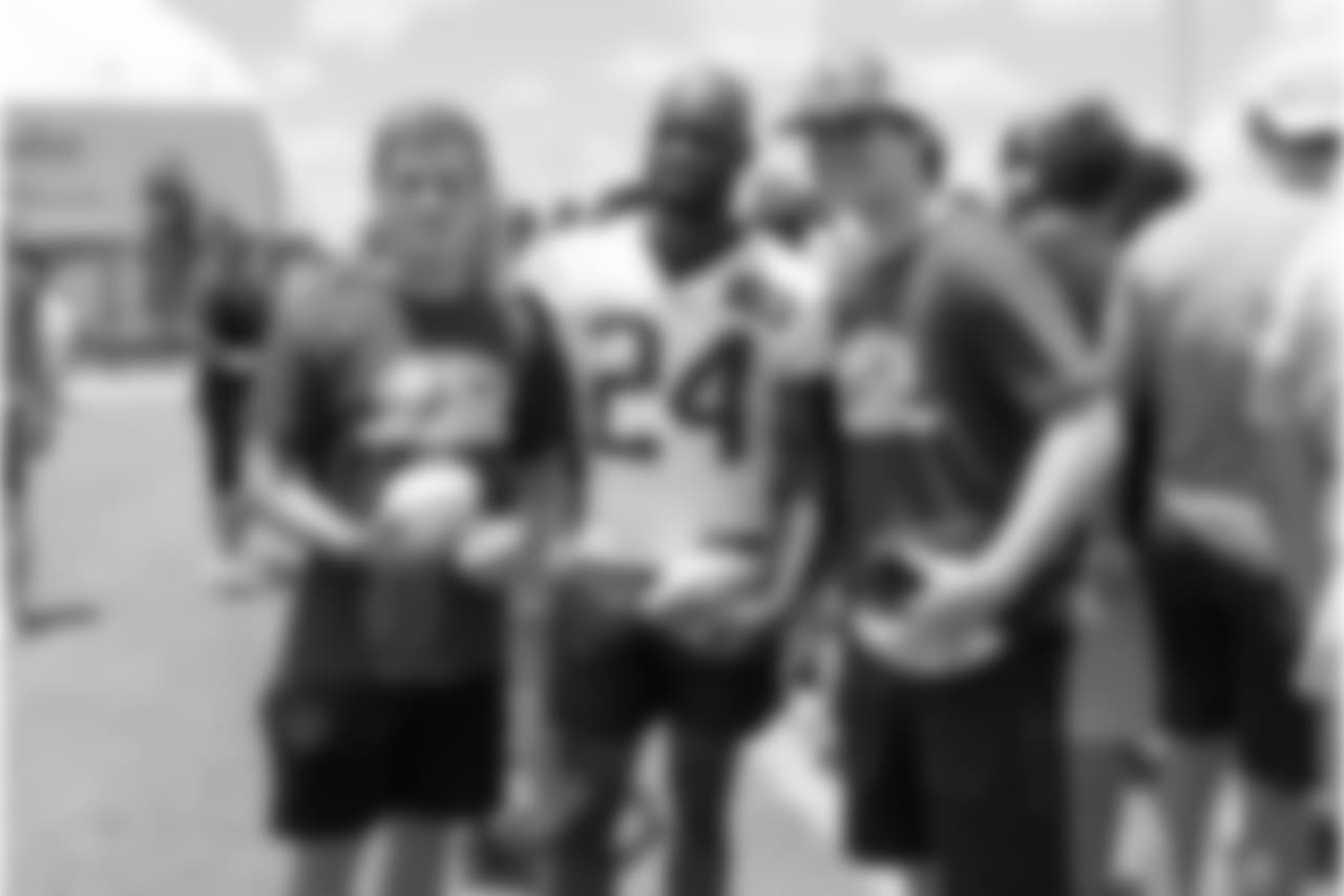 Santa Fe High School football team visit the Houston Texans after mini camp on Tuesday, June 12, 2018 at the Texans Methodist Training Center