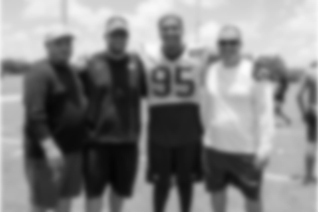 Santa Fe High School football team visit the Houston Texans after mini camp on Tuesday, June 12, 2018 at the Texans Methodist Training Center