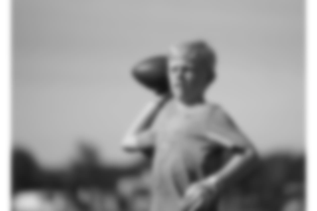 An image from July 18, 2018 of the Kyle Rudolph Pro Camp held at Providence Academy in Plymouth, MN.