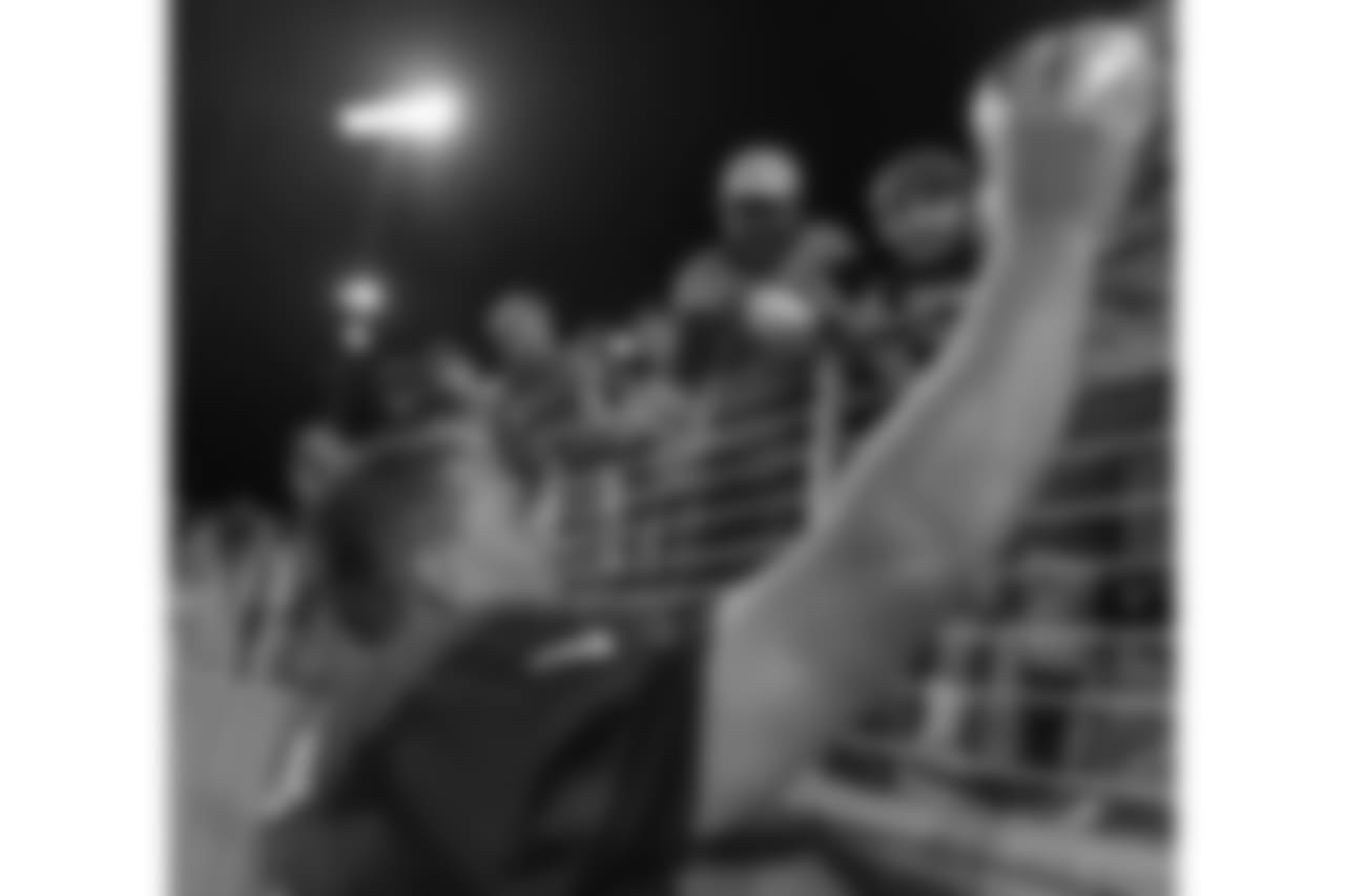 An image from the August 4, 2018 training camp night practice at TCO Stadium in Eagan, MN.