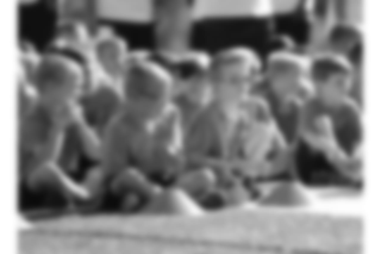 An image from July 18, 2018 of the Kyle Rudolph Pro Camp held at Providence Academy in Plymouth, MN.