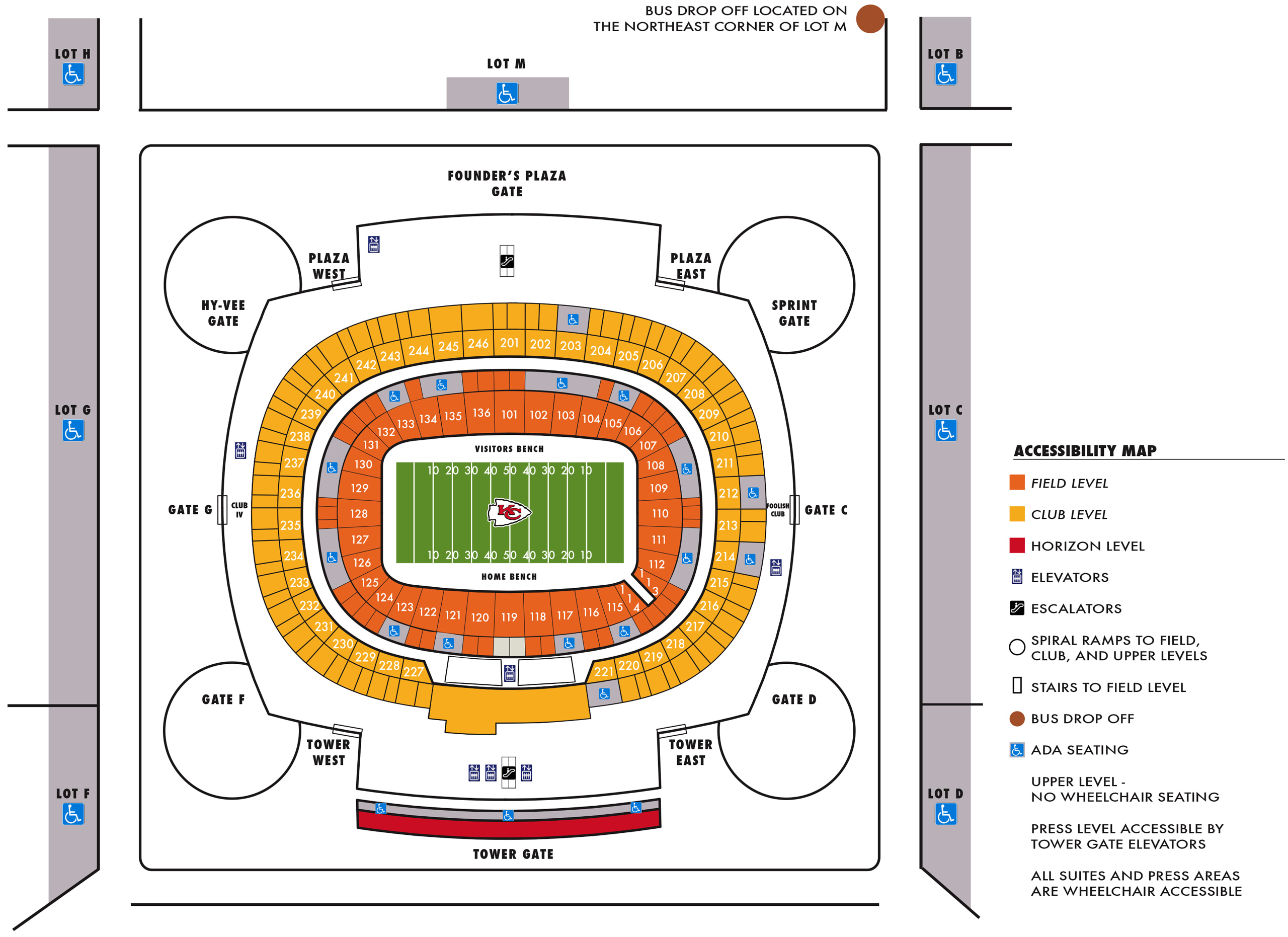 Kc Arrowhead Seating Chart