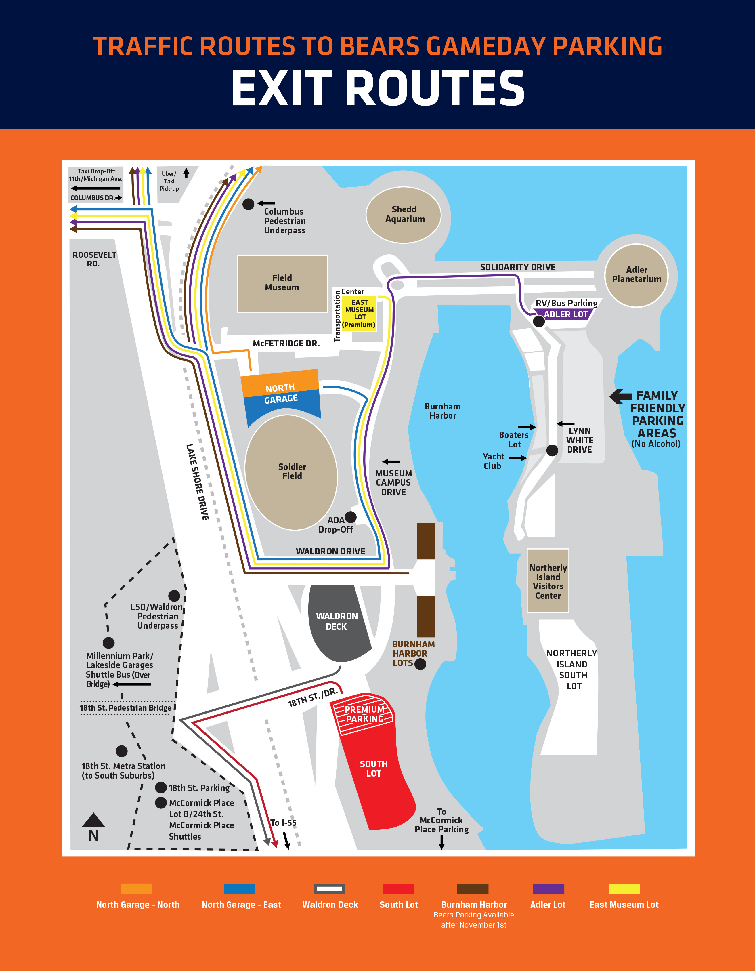 Parking Transportation Guide Chicago Bears Official Website