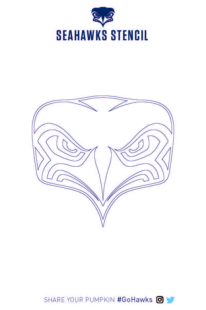 Seahawks Pumpkin Carving Patterns  Seattle Seahawks –