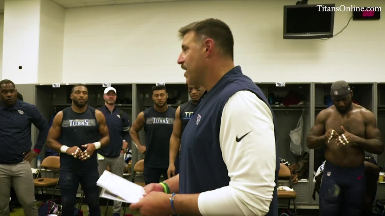 Mike Vrabel's postgame locker room speech after Tennessee Titans' Week