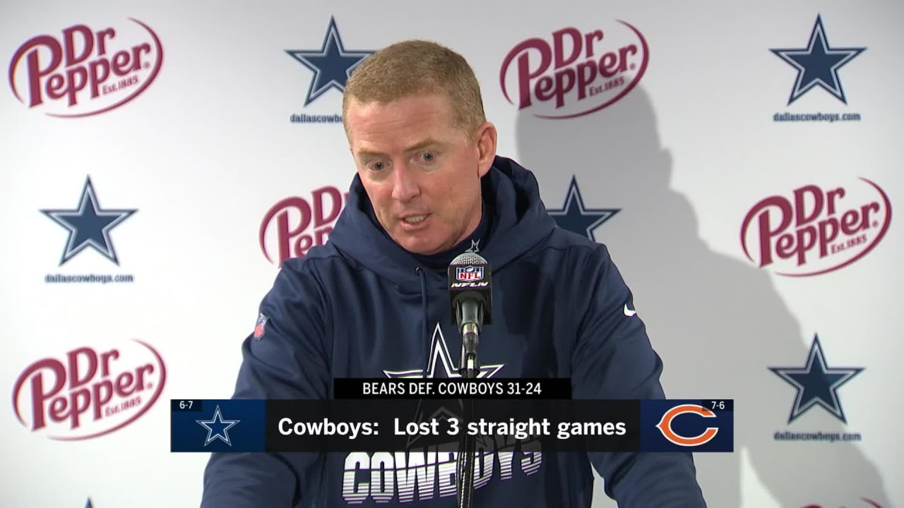 Dallas Cowboys head coach Jason Garrett reacts to losing &hellip;