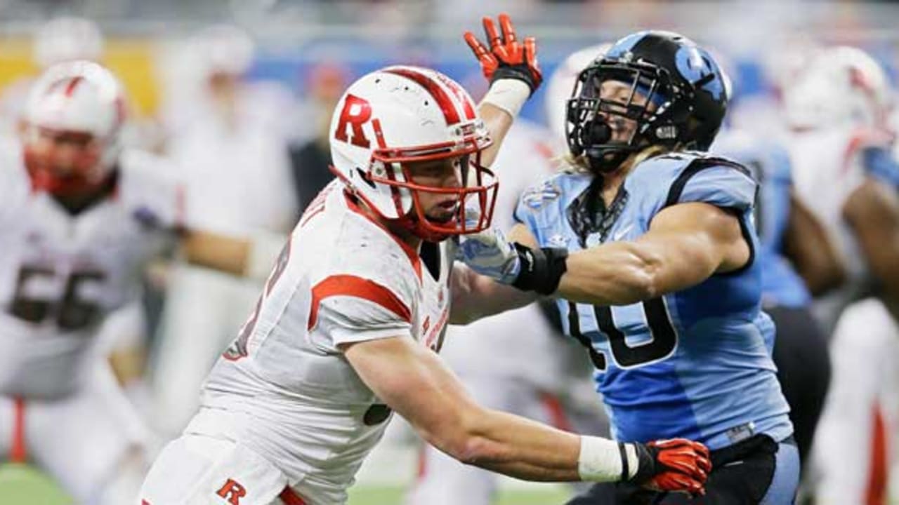 Former Rutgers football tight end Tyler Kroft sign with the 49ers