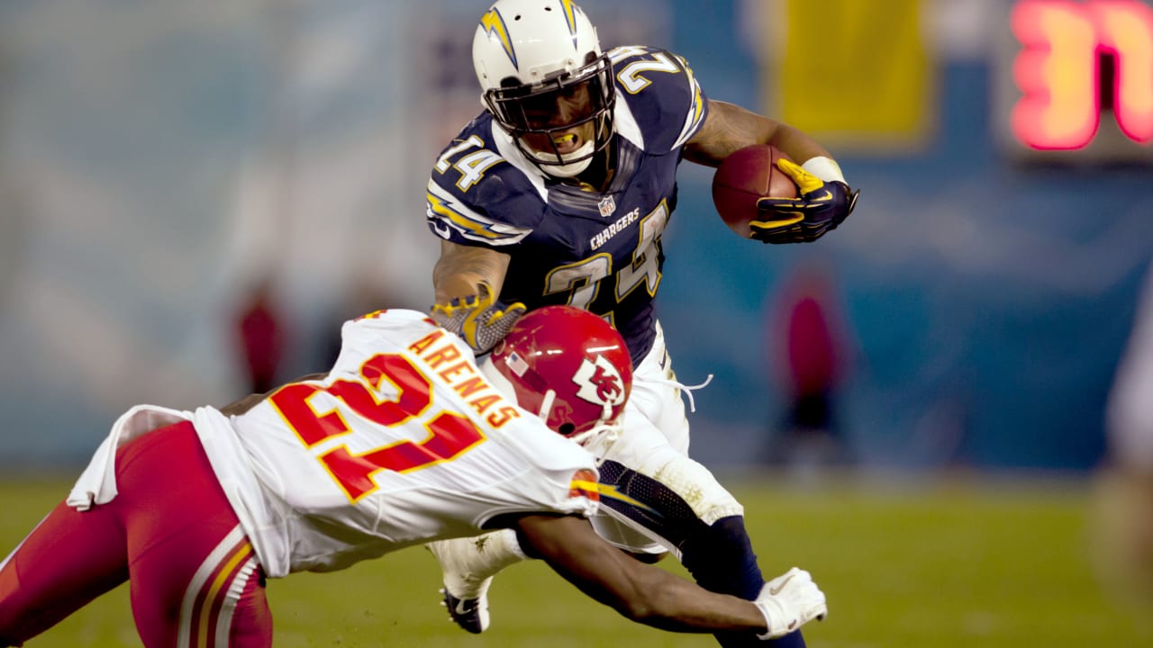 Chiefs Chargers Football - Ryan Mathews, Javier Arenas