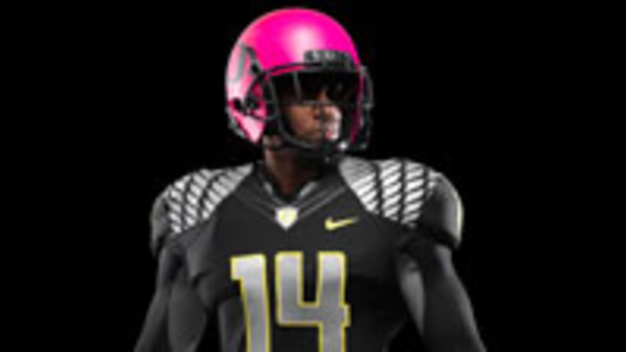 oregon ducks pink helmet