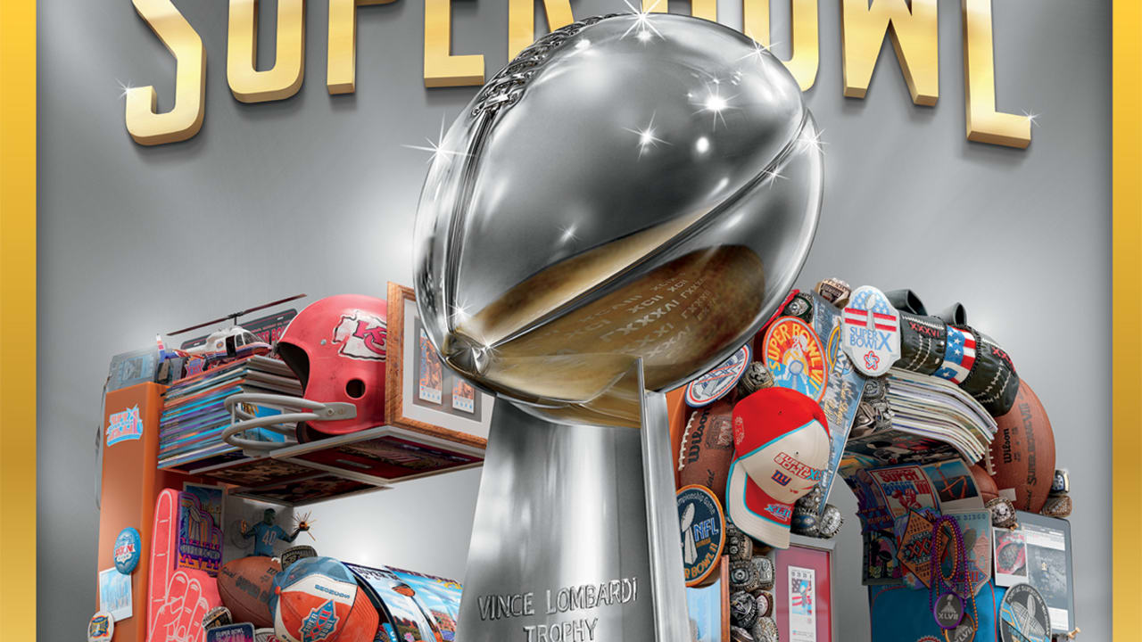 The Super Bowl program covers