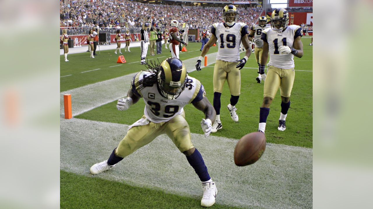 St. Louis Rams running back Steven Jackson walks off the field