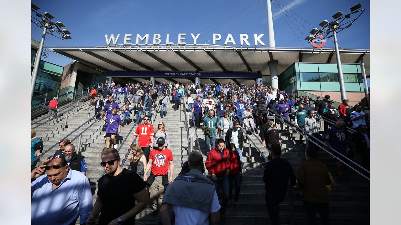 Jacksonville Jaguars vs Baltimore Ravens Entrance Wembley 2017 