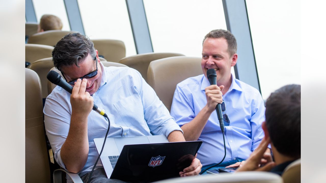 From left, Dan Hanzus, Gregg Rosenthal, and Marc Sessler are seen