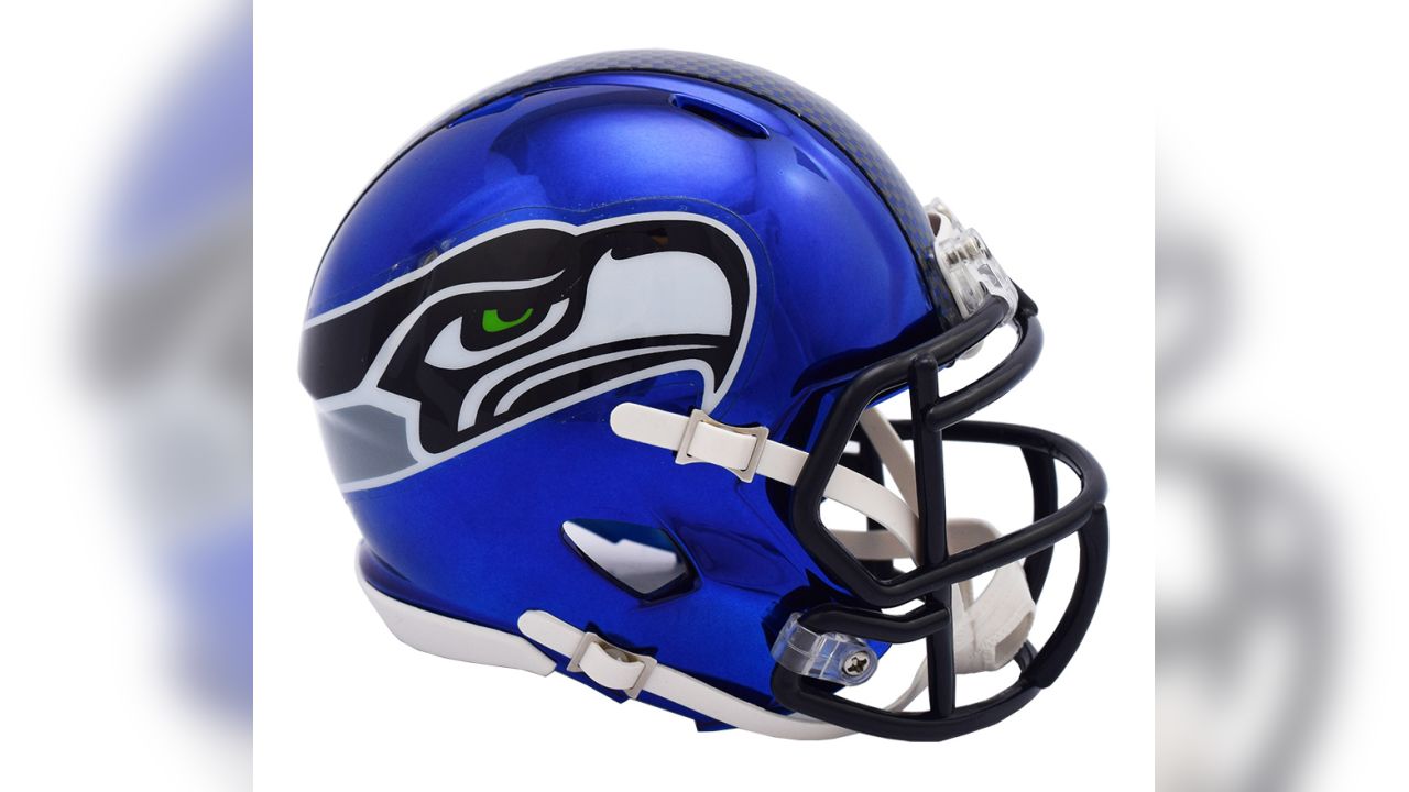 NFl mini color chrome helmets