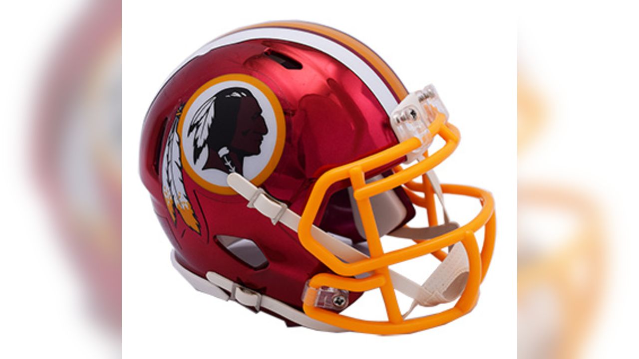 NFl mini color chrome helmets