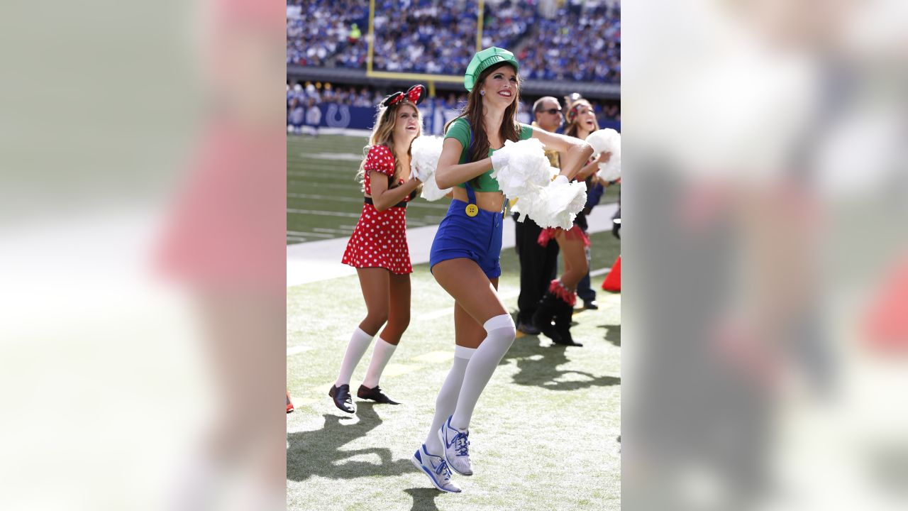 NFL Cheerleaders celebrate Halloween