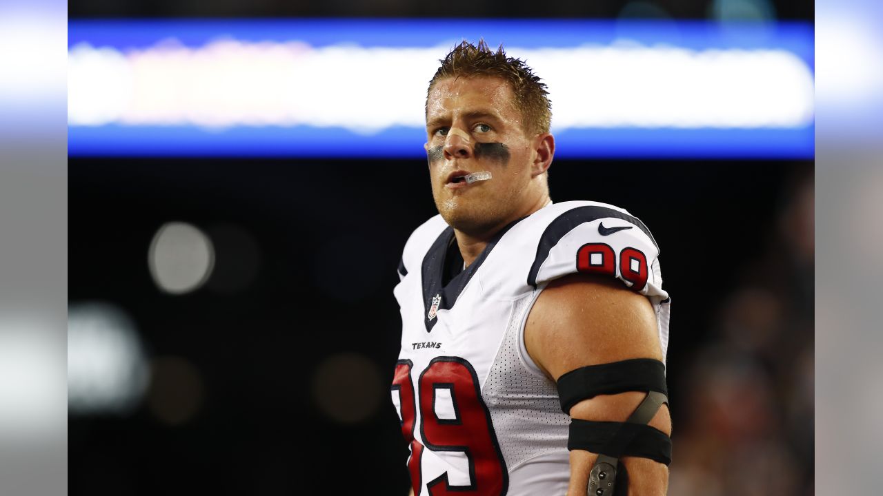 J.J. Watt #99 Houston Texans enters the field