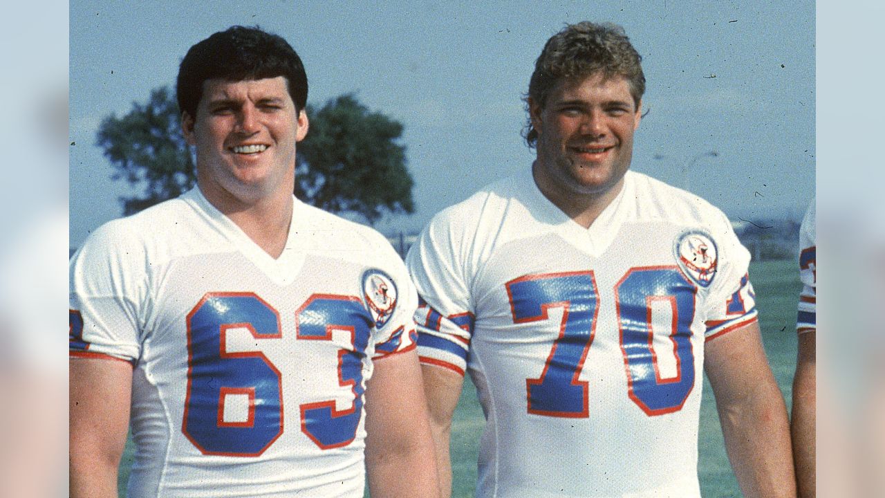 Circa 1983 Mike Munchak Game-Worn Houston Oilers Helmet