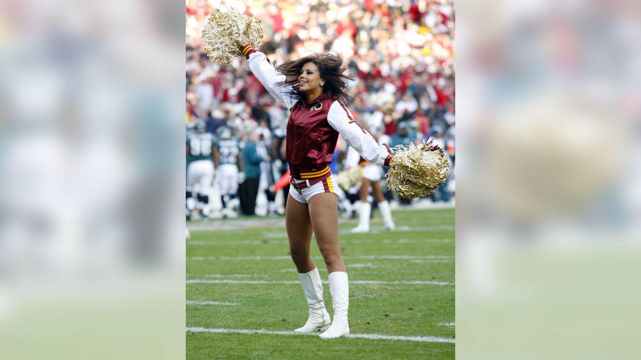 LANDOVER, MD - SEPTEMBER 25: Washington Commanders cheerleaders perform  during the game between the