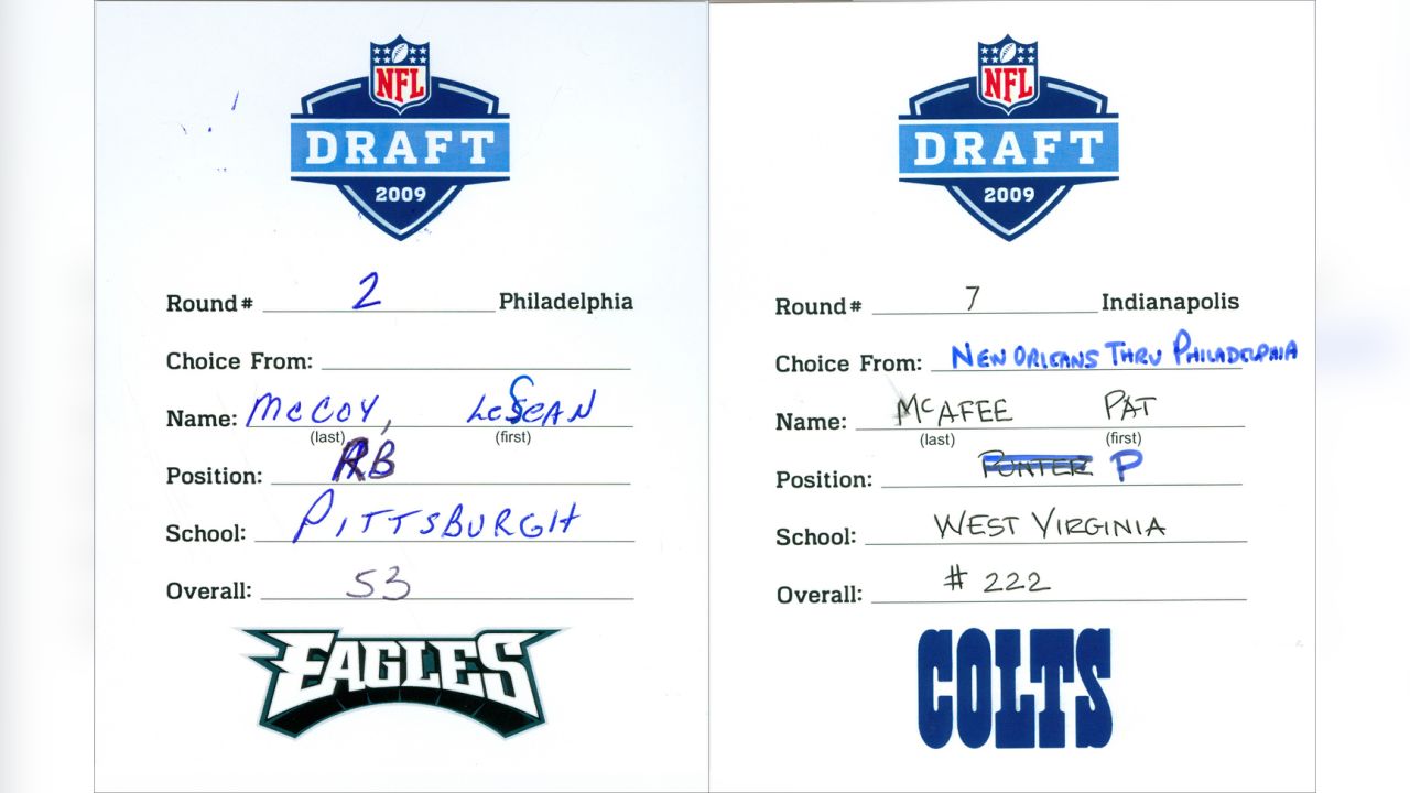 Draft selection cards: a closer look