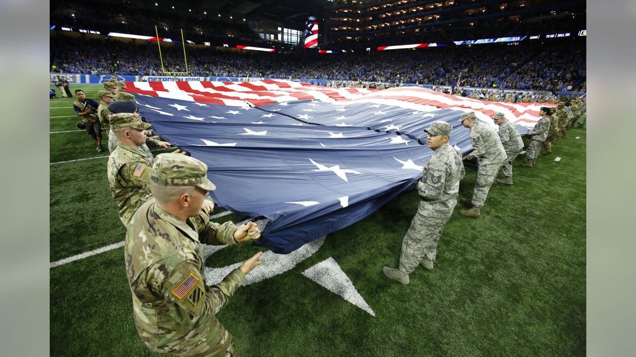 NFL Detroit Lions Salute To Service - Honor Veterans And Their