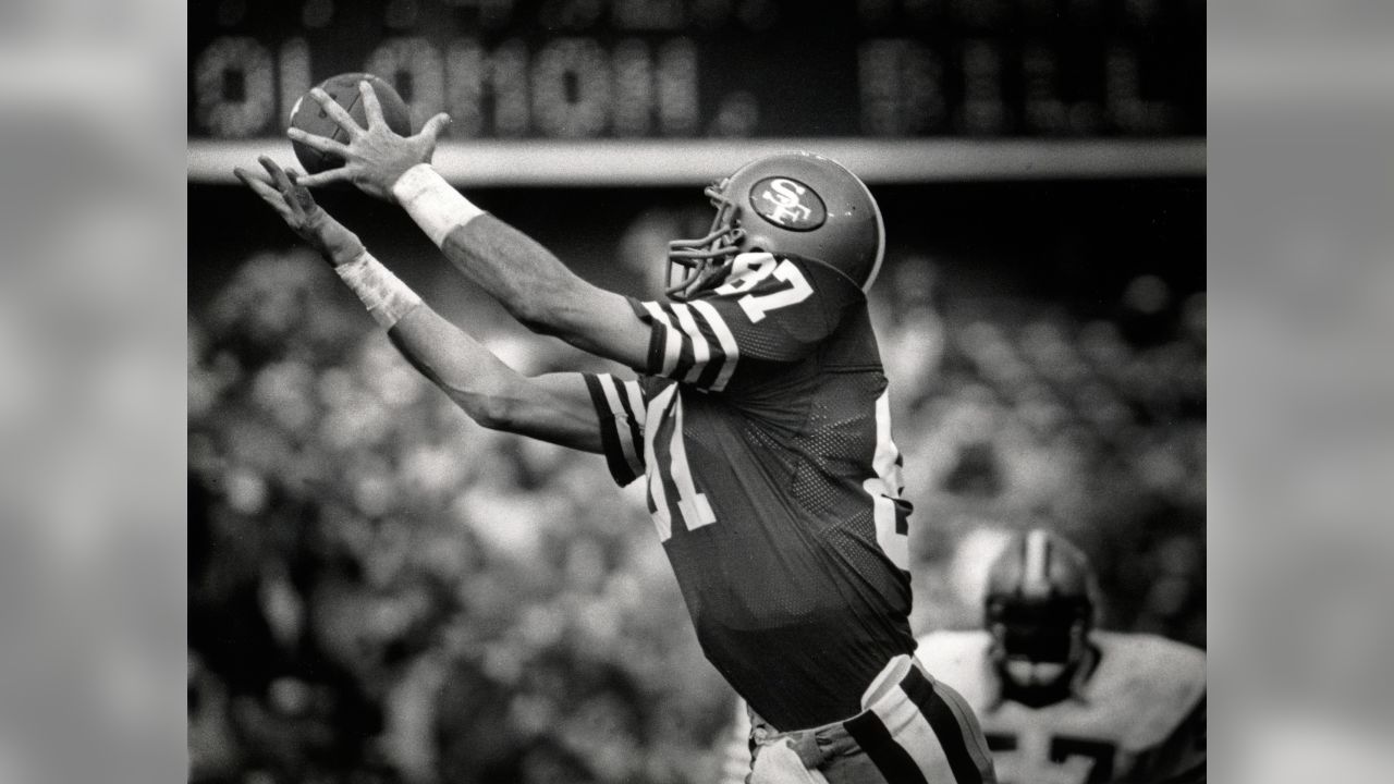 Wide receiver of the San Francisco 49ers Dwight Clark is pictured in 1979.  (AP Photo Stock Photo - Alamy