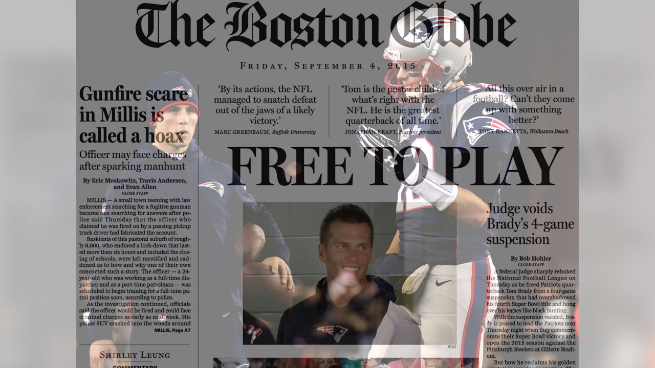 Tom Brady throws a good one out there for April Fools' Day - The Boston  Globe