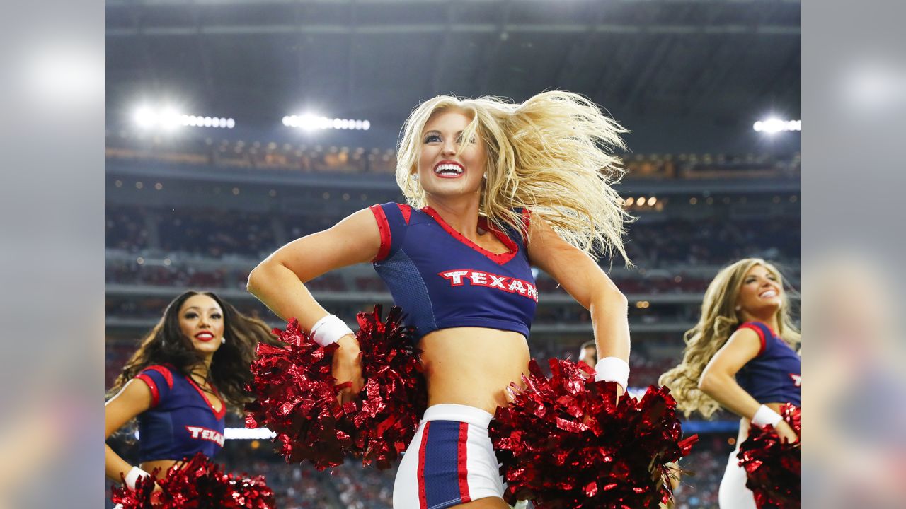 Cheerleaders Perform During Patriots - Texans Preseason Game