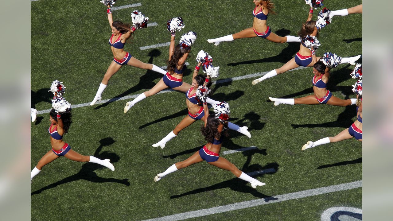 Cheerleaders Perform During Patriots - Bills Game