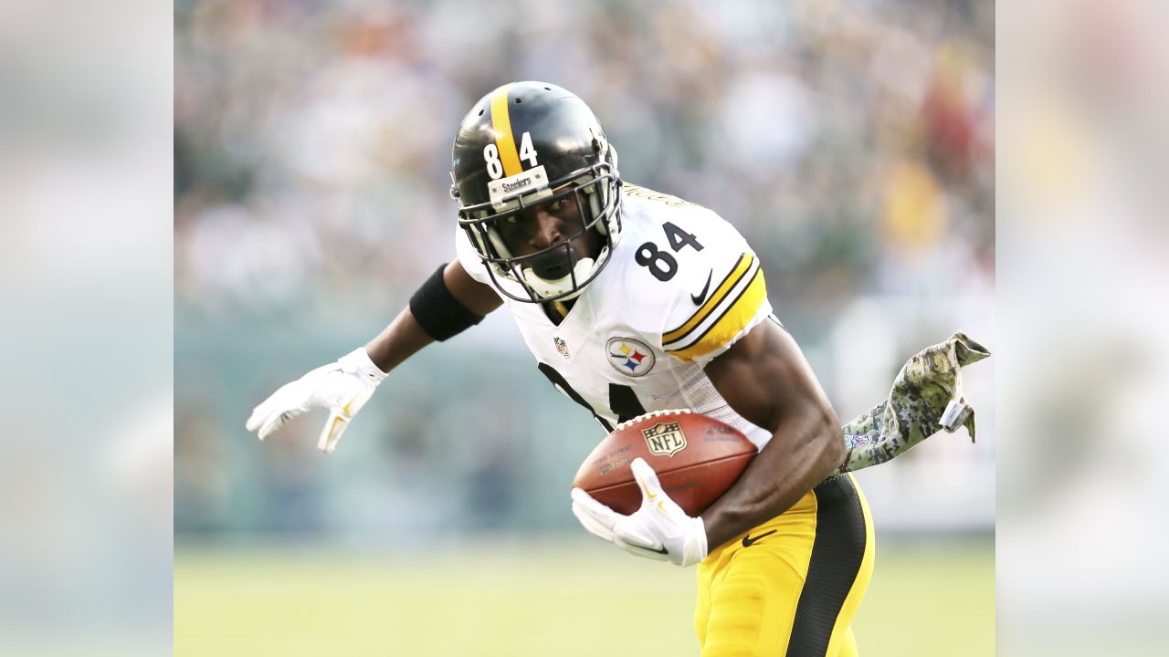 Pittsburgh Steelers wide receiver Antonio Brown (84) celebrates