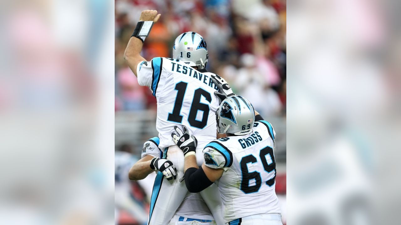 30 DEC 2007: Vinny Testaverde of the Panthers after the game between the  Carolina Panthers and the Tampa Bay Buccaneers at Raymond James Stadium in  Tampa, Florida. Testaverde announced that this would