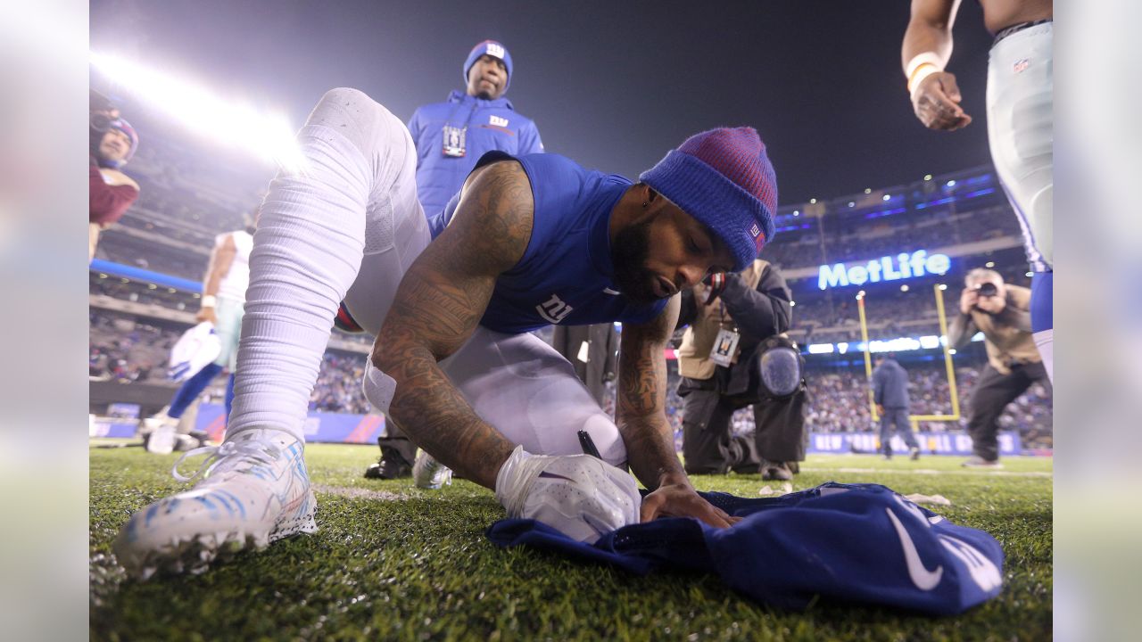 New York Giants wide receiver Odell Beckham Jr. (13) in action against the  Detroit Lions during an NFL game at MetLife Stadium in East Rutherford,  N.J. on Sunday, Dec. 18, 2016.(Brad Penner/AP)