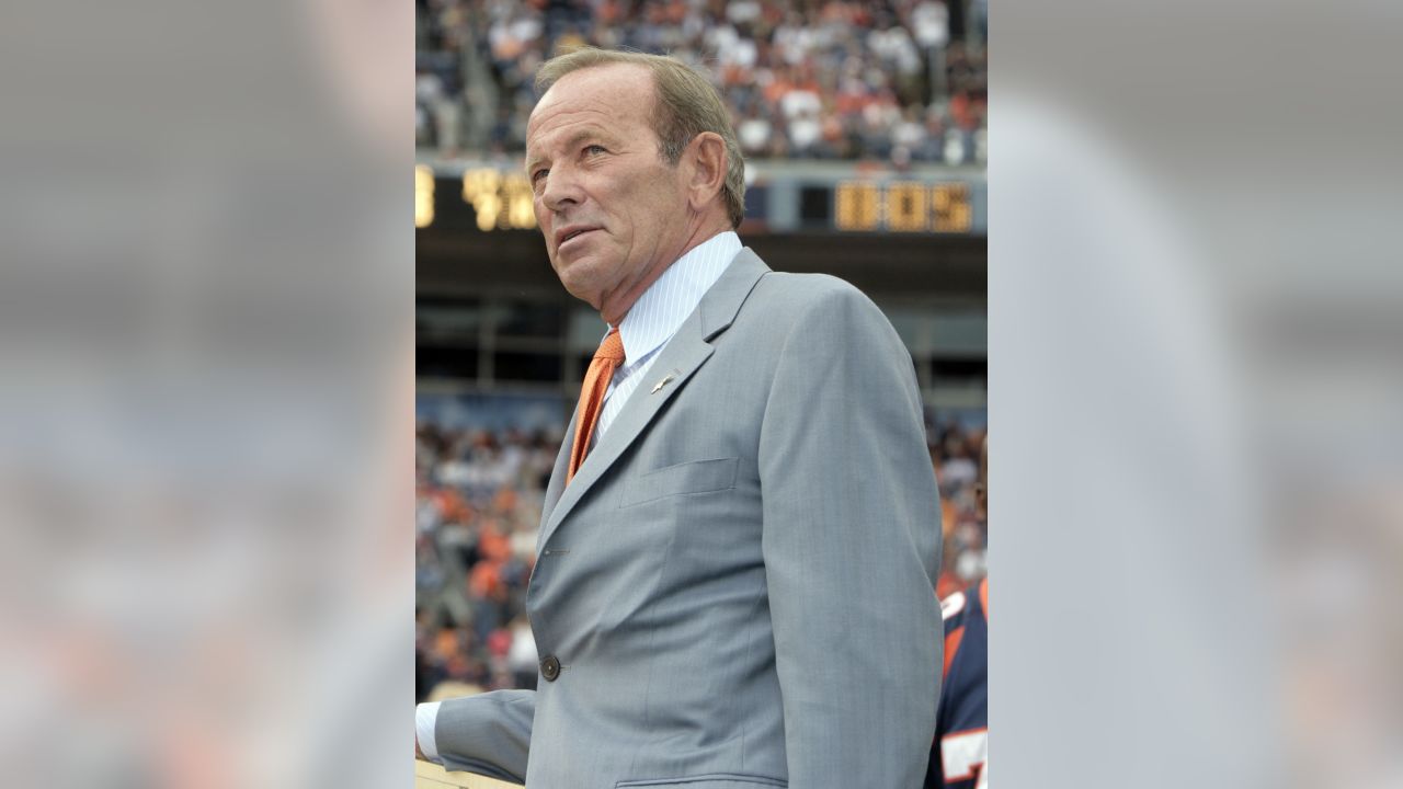 Denver Broncos owner Pat Bowlen sports one of his Super Bowl rings