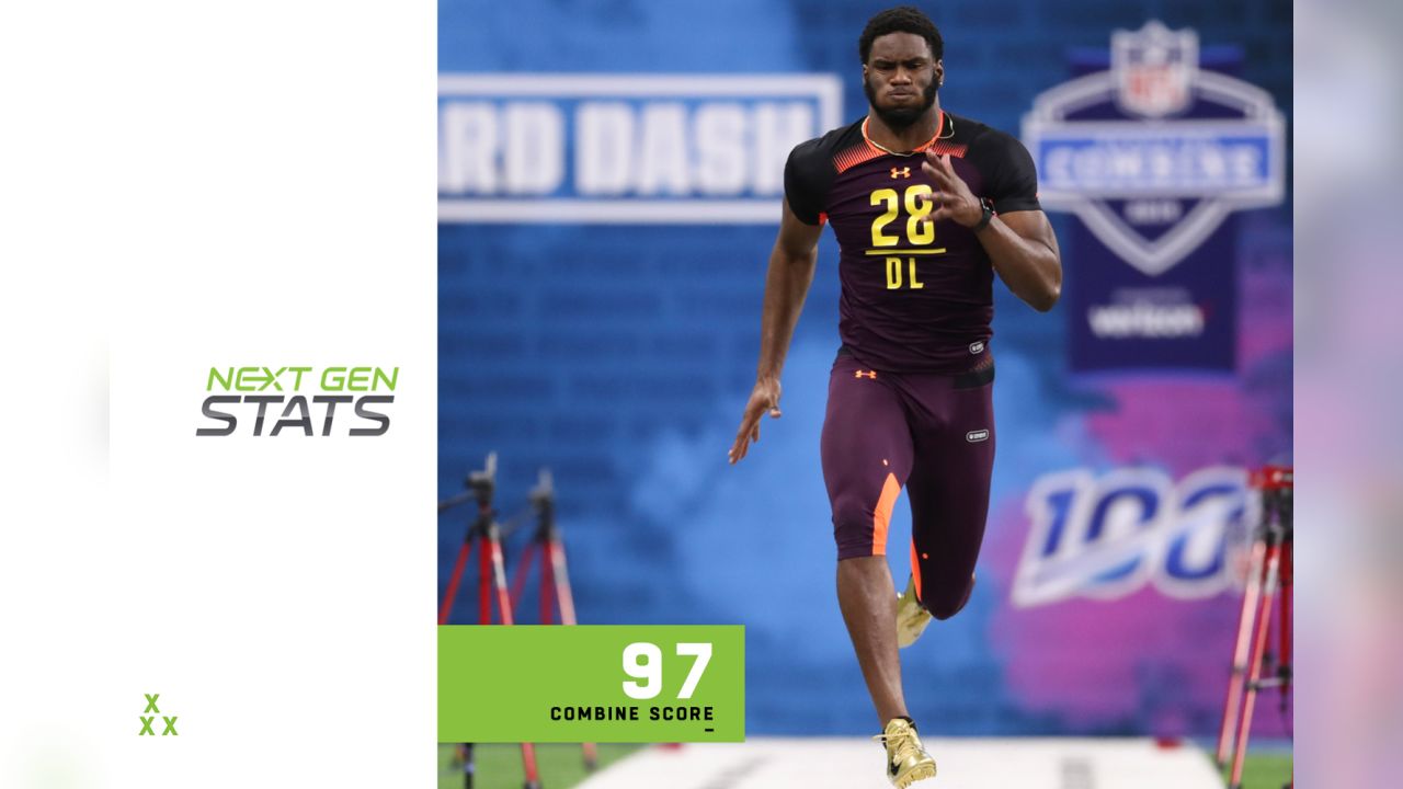 2019 NFL Combine Test Out -Kbands 3 Cone Drill 