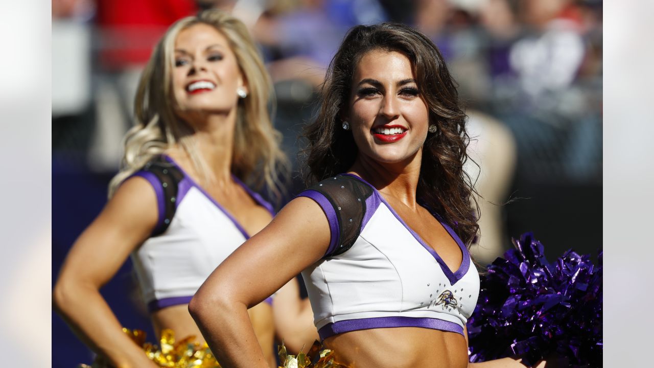 The Denver Broncos cheerleaders during the second half of an NFL