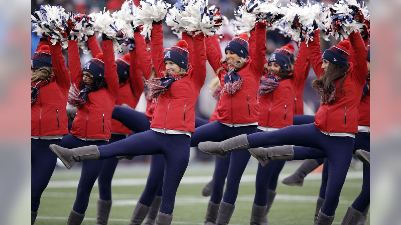 New England Patriots cheerleaders perform in the second half of an