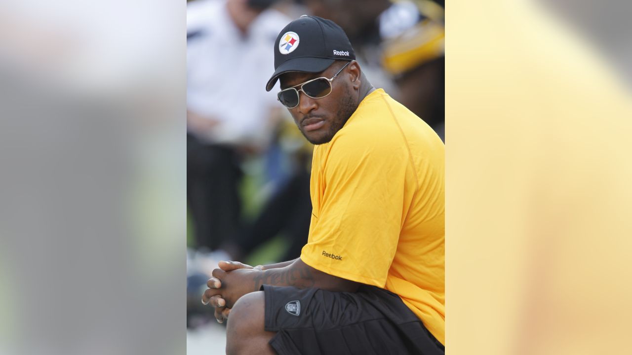 Cincinnati Bengals outside linebacker James Harrison warms up prior to an  NFL football game against the Pittsburgh Steelers, Monday, Sept. 16, 2013,  in Cincinnati. (AP Photo/David Kohl Stock Photo - Alamy