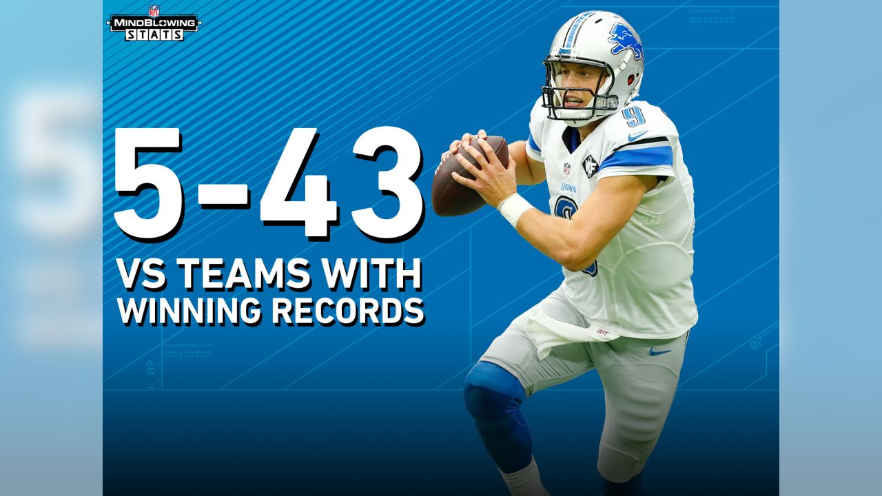 Mind-blowing stats: Matthew Stafford