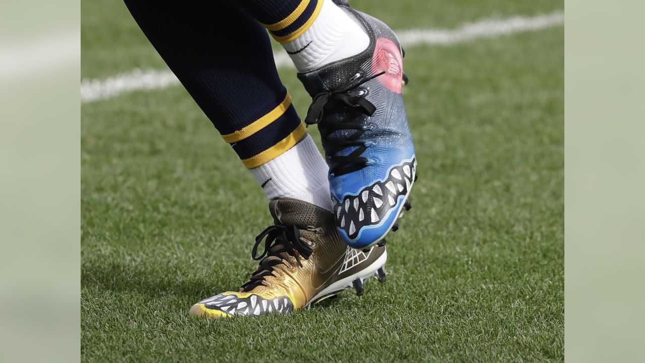 Many customized cleats in Sunday's NFL games were designed in Buffalo