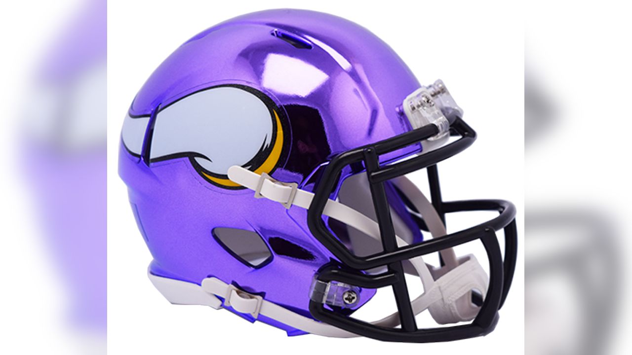 NFl mini color chrome helmets