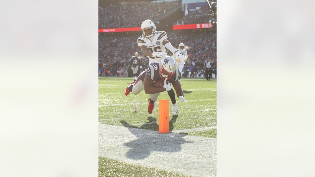 AFC tight end Eric Ebron celebrates after scoring a touchdown