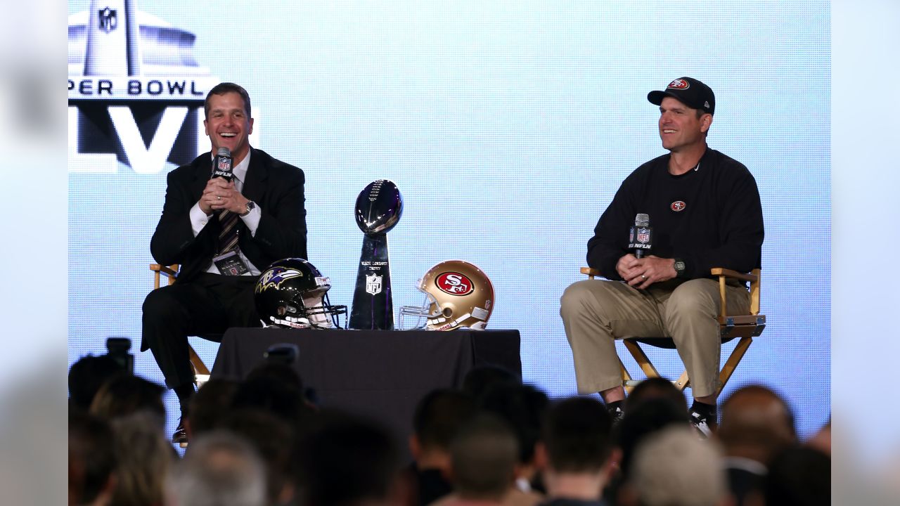 NFL media works on radio row during Super Bowl 56 week at the Los Angeles  Convention Center on …