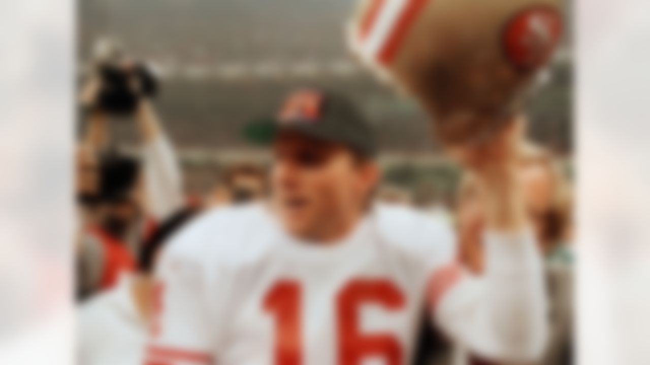 Joe Montana earned the nickname Joe Cool with huge performances on the game's biggest stage, throwing 11 touchdowns and zero interceptions in his four Super Bowl appearances (all wins). Montana was named MVP in three of those four games -- so what happened in the other one? Montana "only" went 23-of-36 passing with 357 yards and two touchdowns in Super Bowl XXIII against the Bengals. Jerry Rice took home the MVP with 215 receiving yards and a touchdown, as the 49ers won 20-16.