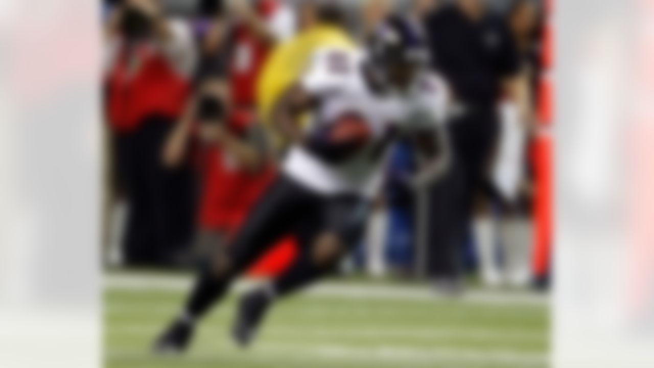 Baltimore Ravens wide receiver Anquan Boldin during an NFL football game against the Atlanta Falcons, Thursday, November 11, 2010. The Falcons won the game, 26-21. (Ben Liebenberg/NFL)