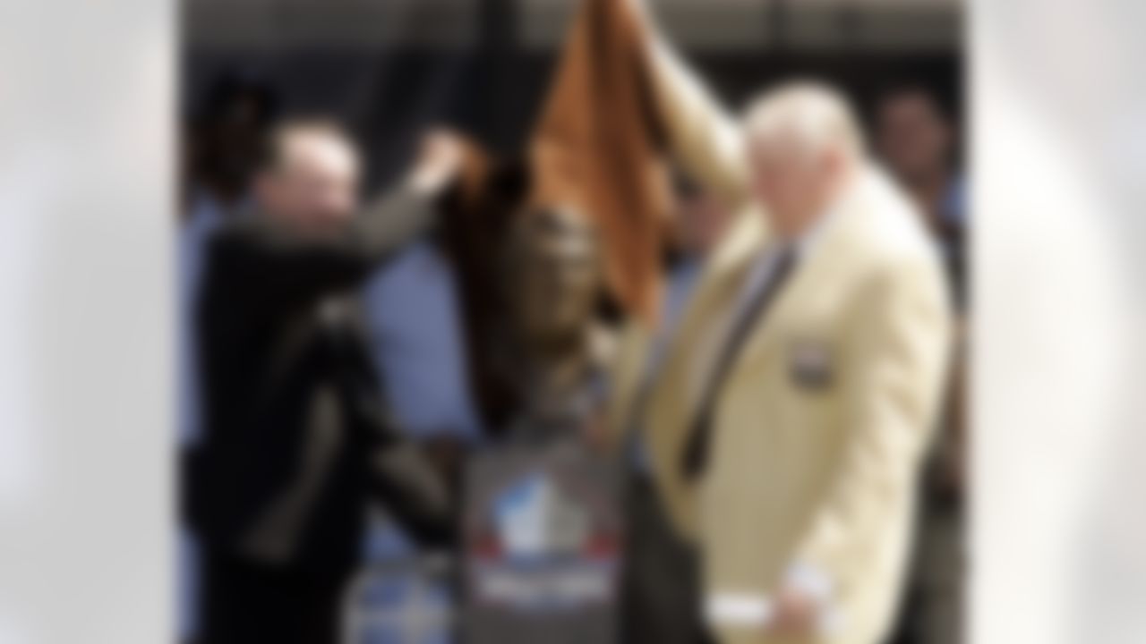 Eleven players who made their primary contributions with the Raiders during the Davis era have been inducted into the Pro Football Hall of Fame, along with one head coach, John Madden. Like Madden, many of those men loved Davis -- himself inducted in 1992 -- so much that he made a record nine presentations of inductees.