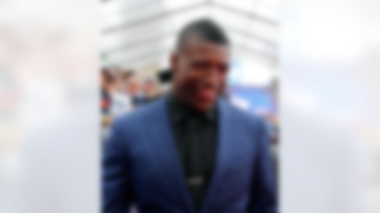Florida strong safety Keanu Neal walks on the red carpet during the 2016 NFL Draft at the Auditorium Theatre on Thursday, April 28, 2016 in Chicago. (Ben Liebenberg/NFL)