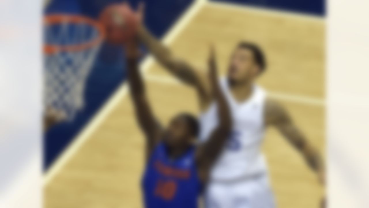 Particulars: 7-0, 240.
Skinny: Yes, it's extremely hard to imagine a 7-foot wide receiver. But Cauley-Stein actually played the position in high school in Olathe, Kan., and had 57 receptions and 14 TDs as a senior. Cauley-Stein is not a mechanical 7-footer; rather, he is sleek and mobile, and while he would not be a good blocker, can you imagine him as a red zone weapon?