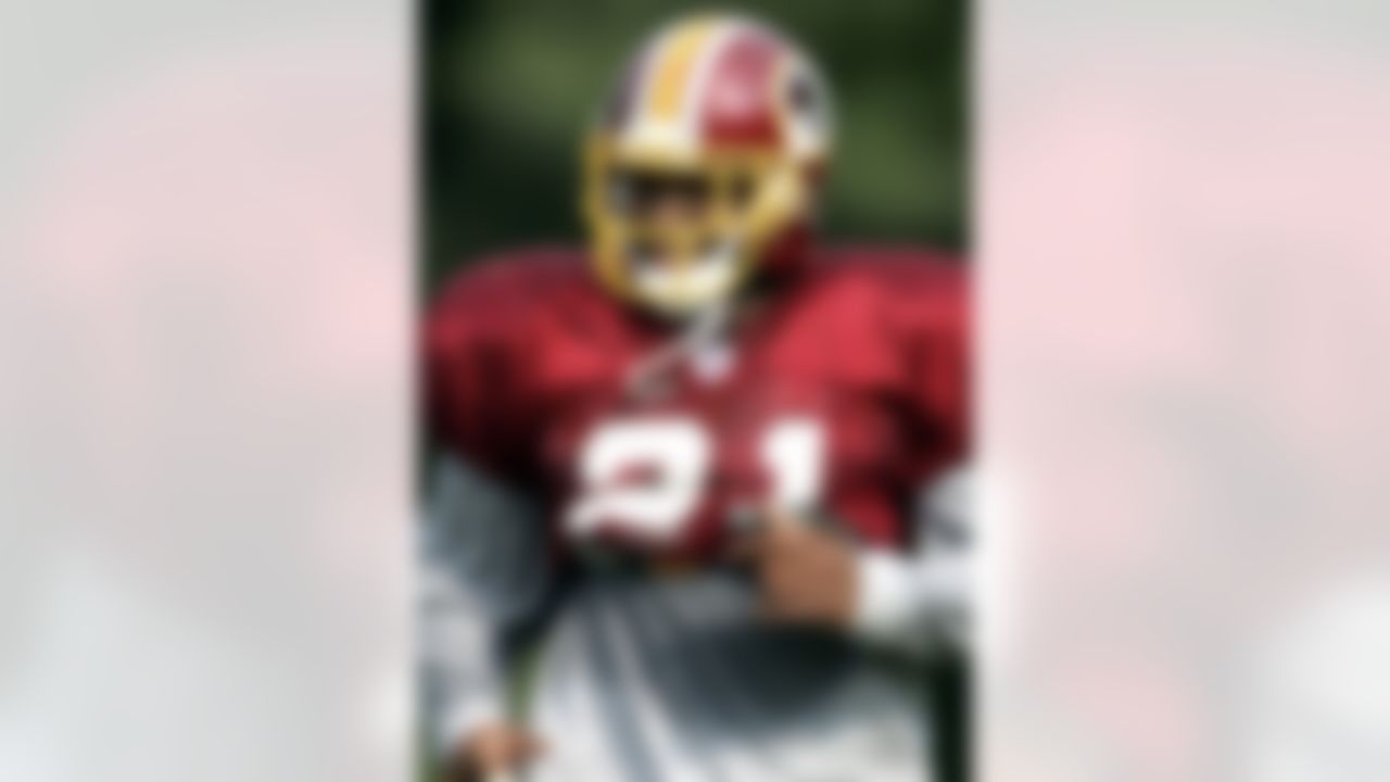 Washington Redskins safety Sean Taylor practices during the first day of training camp on Monday, Aug. 1, 2005 in Ashburn, Va. (AP Photo/Evan Vucci)