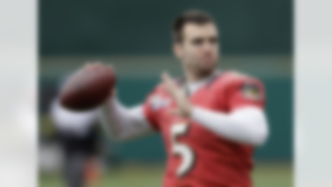 Baltimore Ravens quarterback Joe Flacco warms up during an NFL Super Bowl XLVII football practice on Wednesday, Jan. 30, 2013, in New Orleans. The Ravens face the San Francisco 49ers in Super Bowl XLVII on Sunday, Feb. 3. (AP Photo/Patrick Semansky)